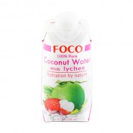 ЭС FOCO Кокосовая вода с соком личи без сахара «Foco», 330 мл