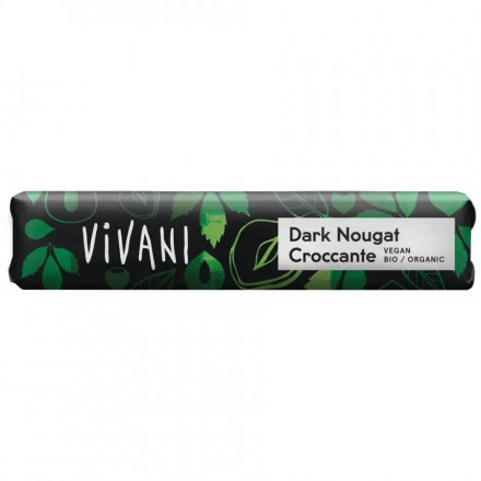 Vivani Шоколад темная нуга с карамелью, 35 гр