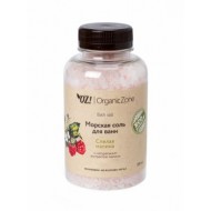 Organic Zone Соль морская для ванны "Спелая малина", 250 гр
